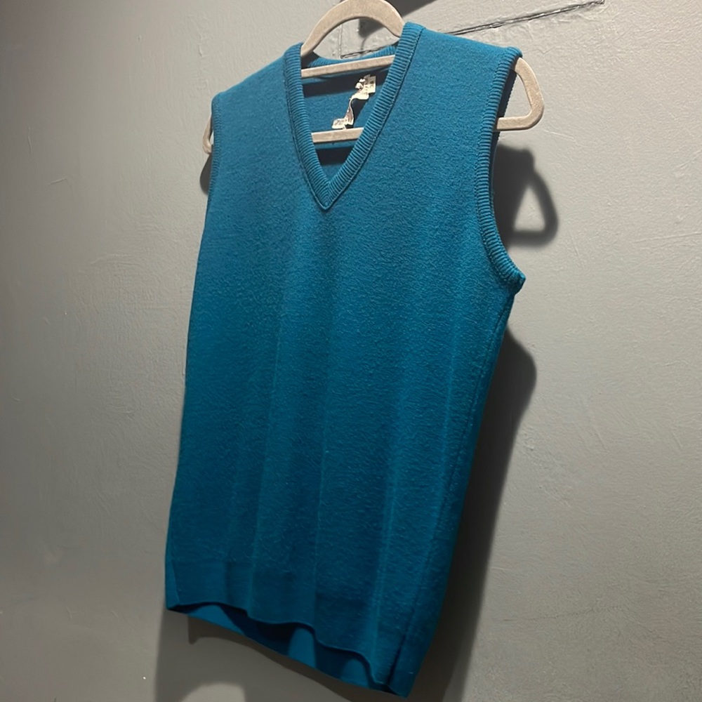 Blue sweater vest